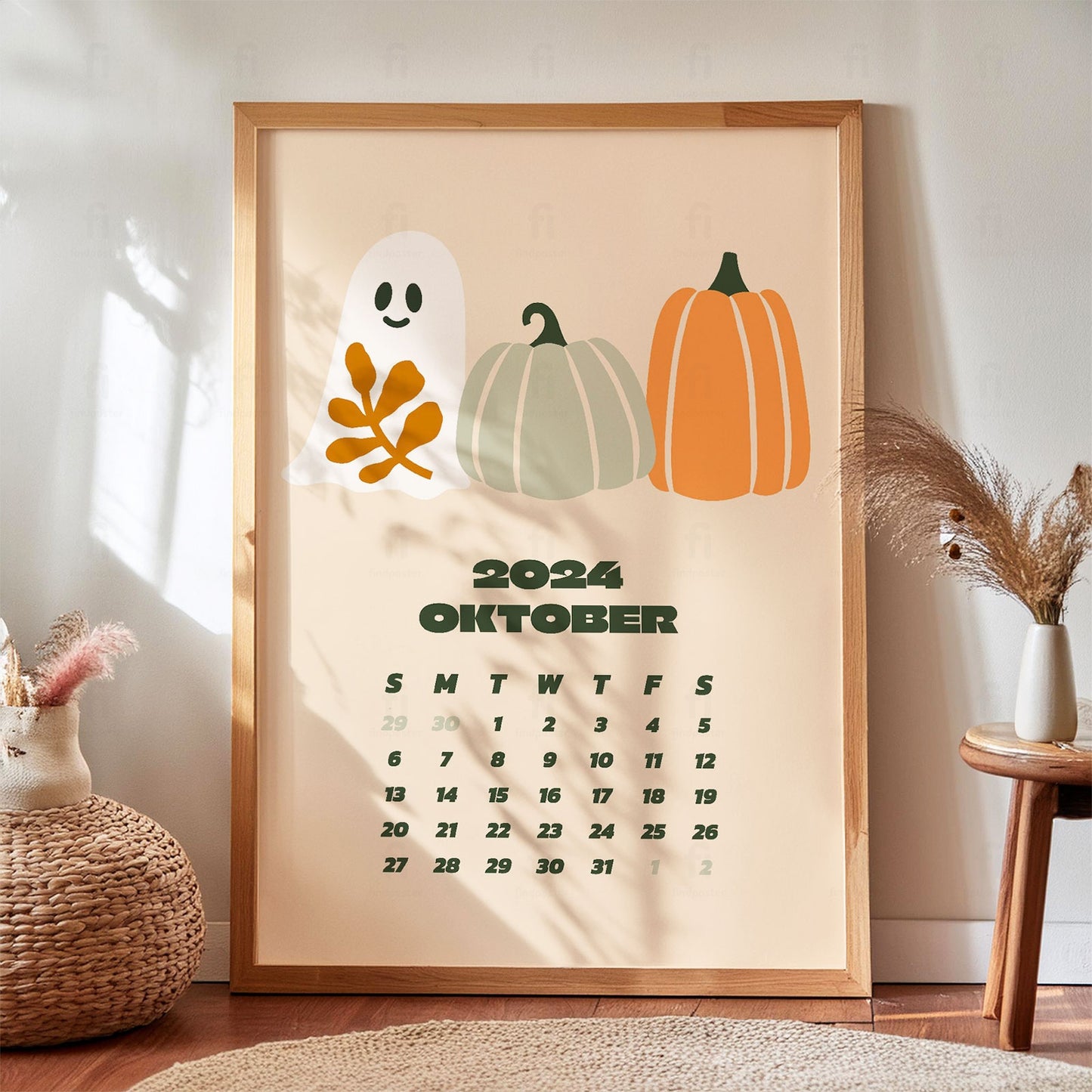 Plakat: October Calendar 2024