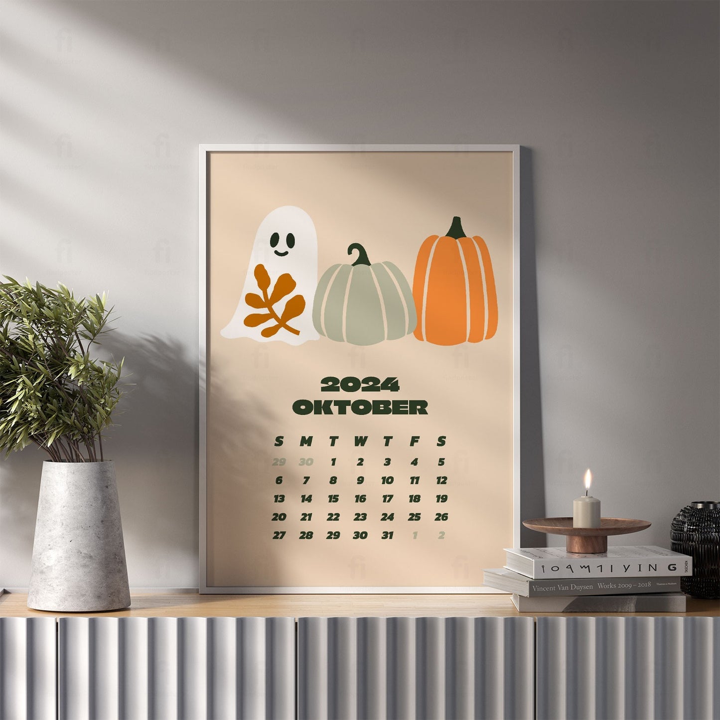 Plakat: October Calendar 2024