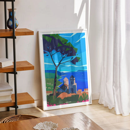 Plakat "Wybrzeże Amalfi" - Grafika z Włoch