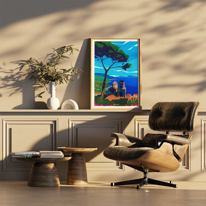 Plakat "Wybrzeże Amalfi" - Grafika z Włoch