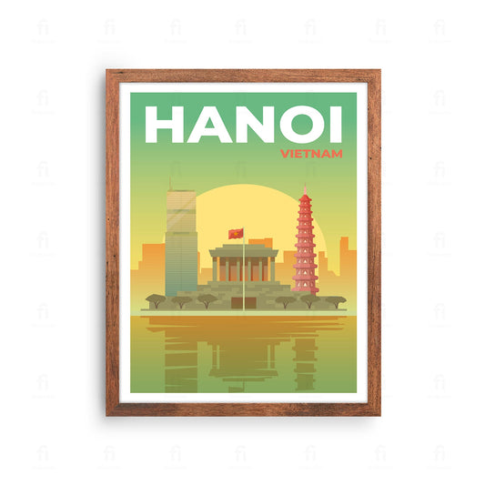 Plakat Hanoi, Wietnam