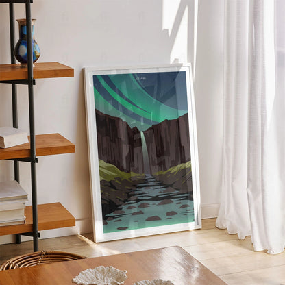 Plakat "Svartifoss, Islandia" - Grafika z Naturą