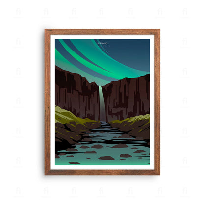 Plakat "Svartifoss, Islandia" - Grafika z Naturą