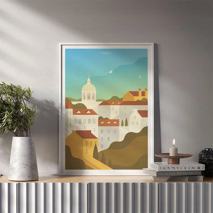 Plakat "Lizbona" - Grafika z Portugalii