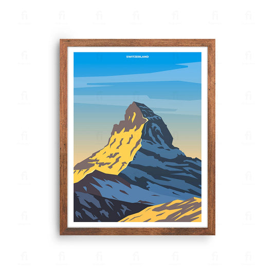 Plakat Szwajcaria, Matterhorn