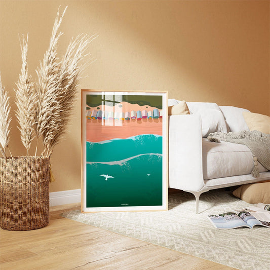 Plakat "Melbourne, Brighton Beach" - Grafika z Australii