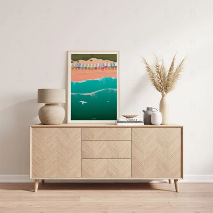 Plakat "Melbourne, Brighton Beach" - Grafika z Australii