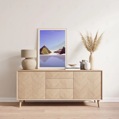 Plakat "Nowa Zelandia, Fiordland" - Grafika z Pejzażem