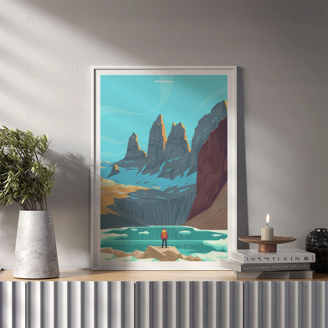 Plakat "Patagonia, Torres del Paine" - Grafika z Górami