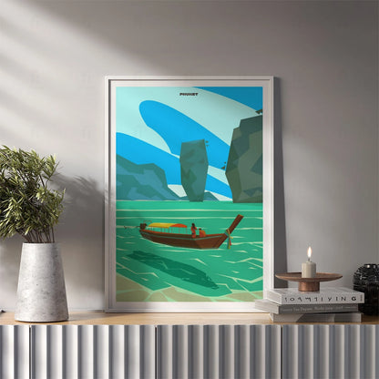 Plakat "Phuket, Tajlandia" - Egzotyczna Grafika z Azji