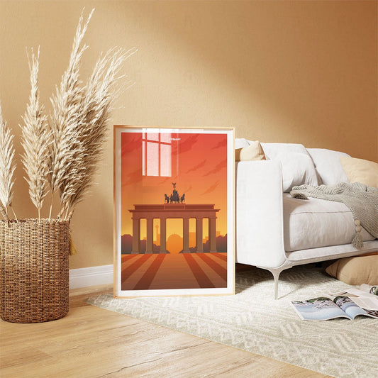 Plakat "Berlin, Brama Brandenburska"