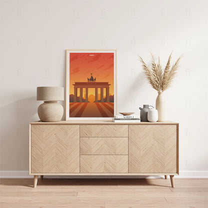 Plakat "Berlin, Brama Brandenburska"