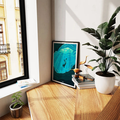 Plakat "Cancun, Meksyk" - Grafika z Podwodnym Światem