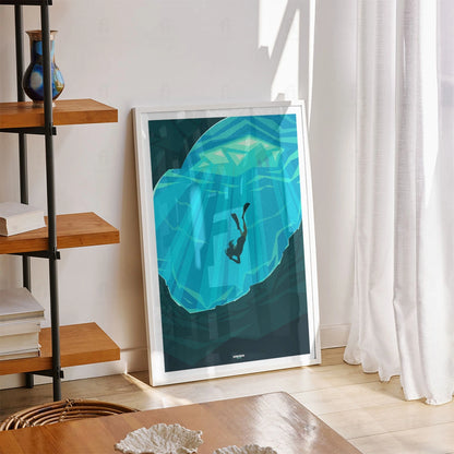 Plakat "Cancun, Meksyk" - Grafika z Podwodnym Światem