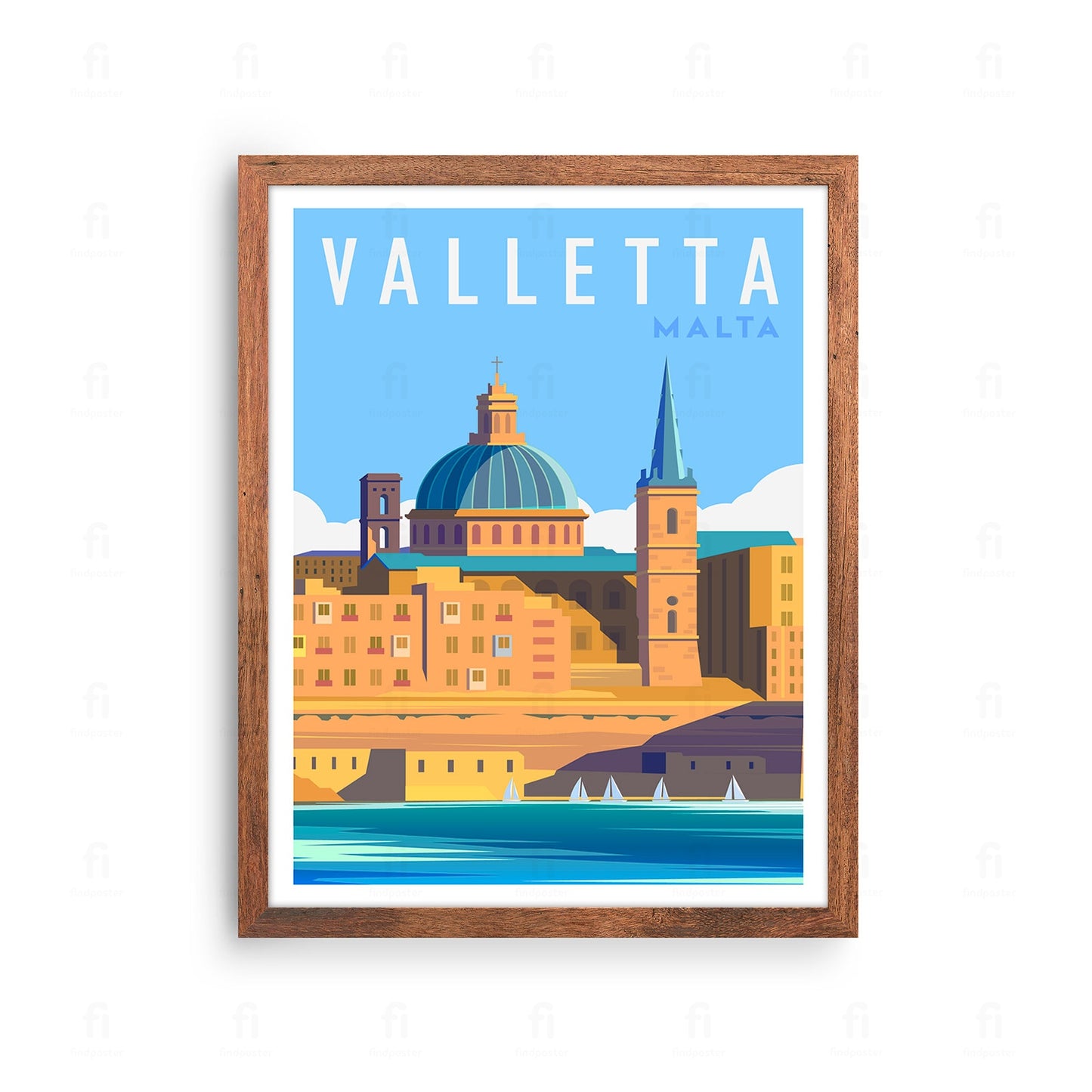 Plakat Valletta, Malta