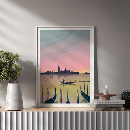 Plakat "Wenecja" - Romantyczna Grafika z Włoch