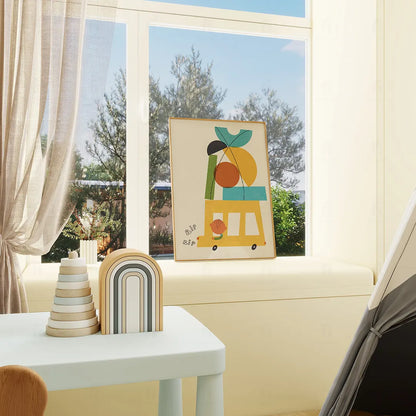 Plakat Żółty Autobus – Obrazek do Pokoju Chłopca