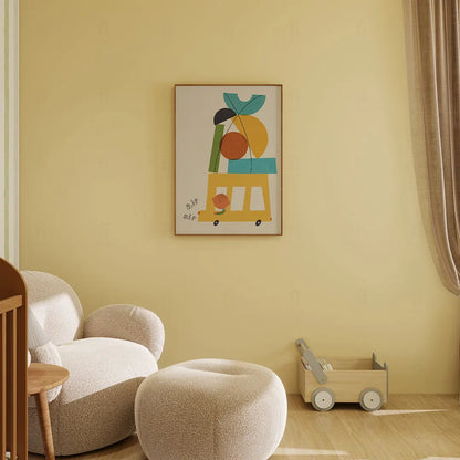Plakat Żółty Autobus – Obrazek do Pokoju Chłopca