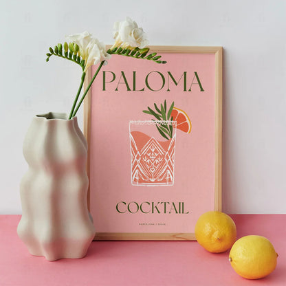 Plakat "Paloma" - Orzeźwiająca Grafika z Koktajlem