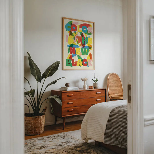 Plakat Color is the New Black – Pokój Młodzieżowy
