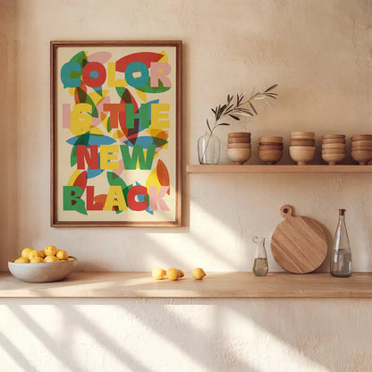 Plakat Color is the New Black – Pokój Młodzieżowy