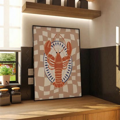 Plakat "Homar" - Elegancka Grafika Kulinarna