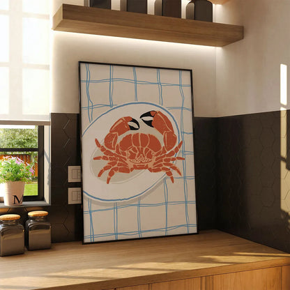 Plakat "Krab" - Grafika z Motywem Morskim