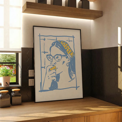 Plakat "A Taste of Heaven" - Grafika z Napojem