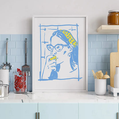Plakat "A Taste of Heaven" - Grafika z Napojem