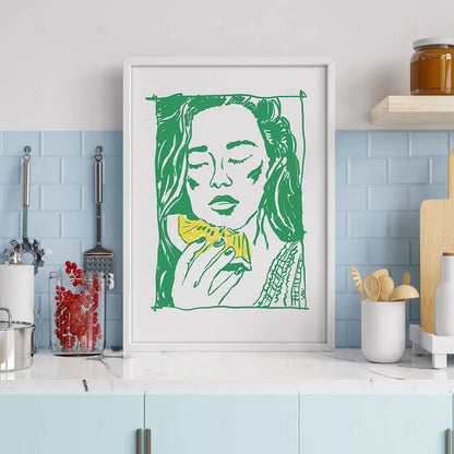 Plakat "A Taste of Heaven" - Grafika z Arbuzem