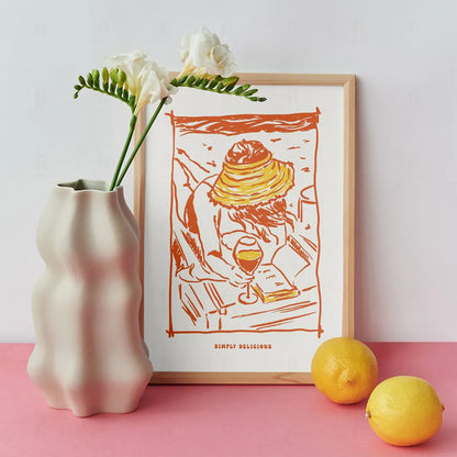 Plakat "Simply Delicious" - Apetyczna Grafika