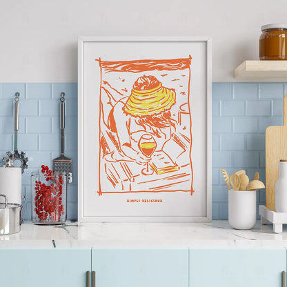 Plakat "Simply Delicious" - Apetyczna Grafika