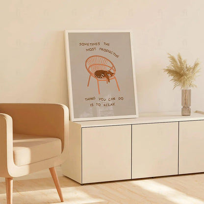 Plakat "Produktywne Relaksowanie Się"