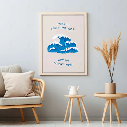 Plakat "Wieczność" - Grafika z Motywem Oceanu