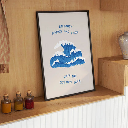 Plakat "Wieczność" - Grafika z Motywem Oceanu