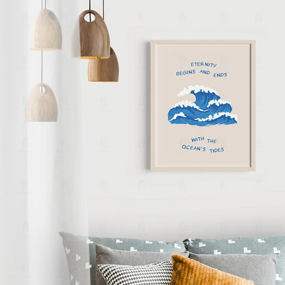Plakat "Wieczność" - Grafika z Motywem Oceanu