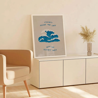 Plakat "Wieczność" - Grafika z Motywem Oceanu