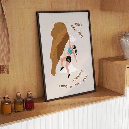 Plakat "Nowa Ścieżka" - Inspirująca Grafika z Cytatem