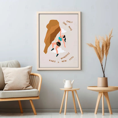 Plakat "Nowa Ścieżka" - Inspirująca Grafika z Cytatem