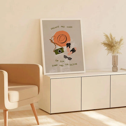 Plakat "Marzenia" - Inspirująca Grafika z Cytatem