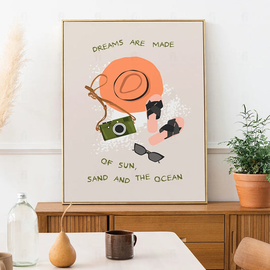 Plakat "Marzenia" - Inspirująca Grafika z Cytatem