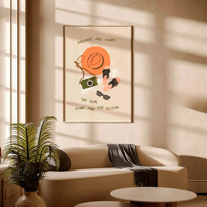 Plakat "Marzenia" - Inspirująca Grafika z Cytatem