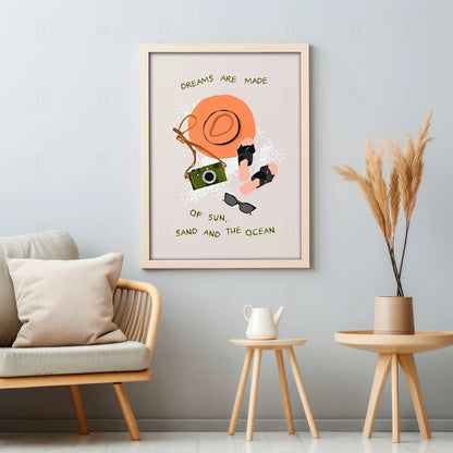 Plakat "Marzenia" - Inspirująca Grafika z Cytatem