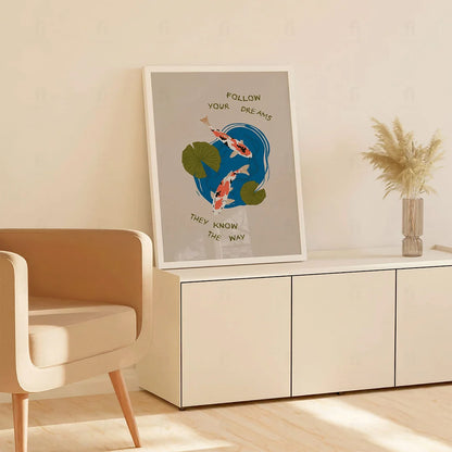 Tytuł: Plakat "Podążaj za Marzeniami" - Inspirująca Grafika