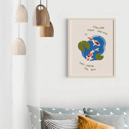 Tytuł: Plakat "Podążaj za Marzeniami" - Inspirująca Grafika