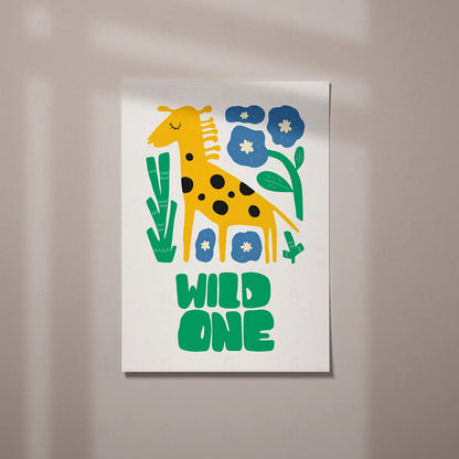 Plakat "Dziki Duch" - Grafika z Żyrafą