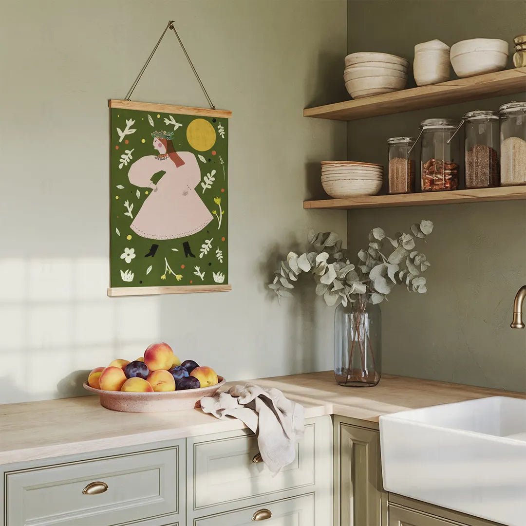 Plakat Folkowa Tancerka – Etno Design