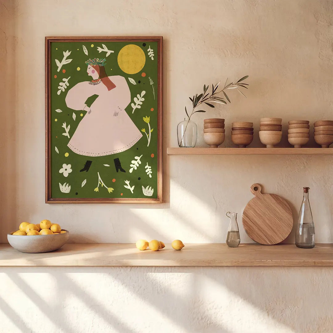 Plakat Folkowa Tancerka – Etno Design