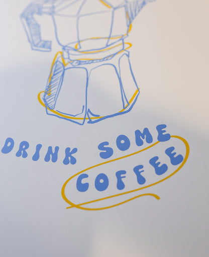 Plakat "Take a Break, Drink Some Coffee" - Grafika dla Kawoszy - Outlet