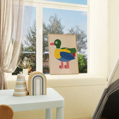 Plakat Kolorowa Kaczka – Obrazek do Pokoju Dziecka